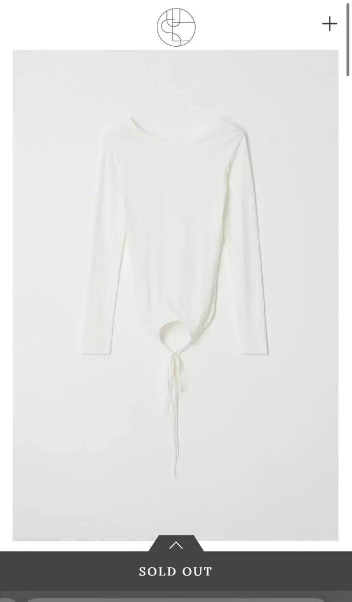 윤슬샵 crop layered top (white)